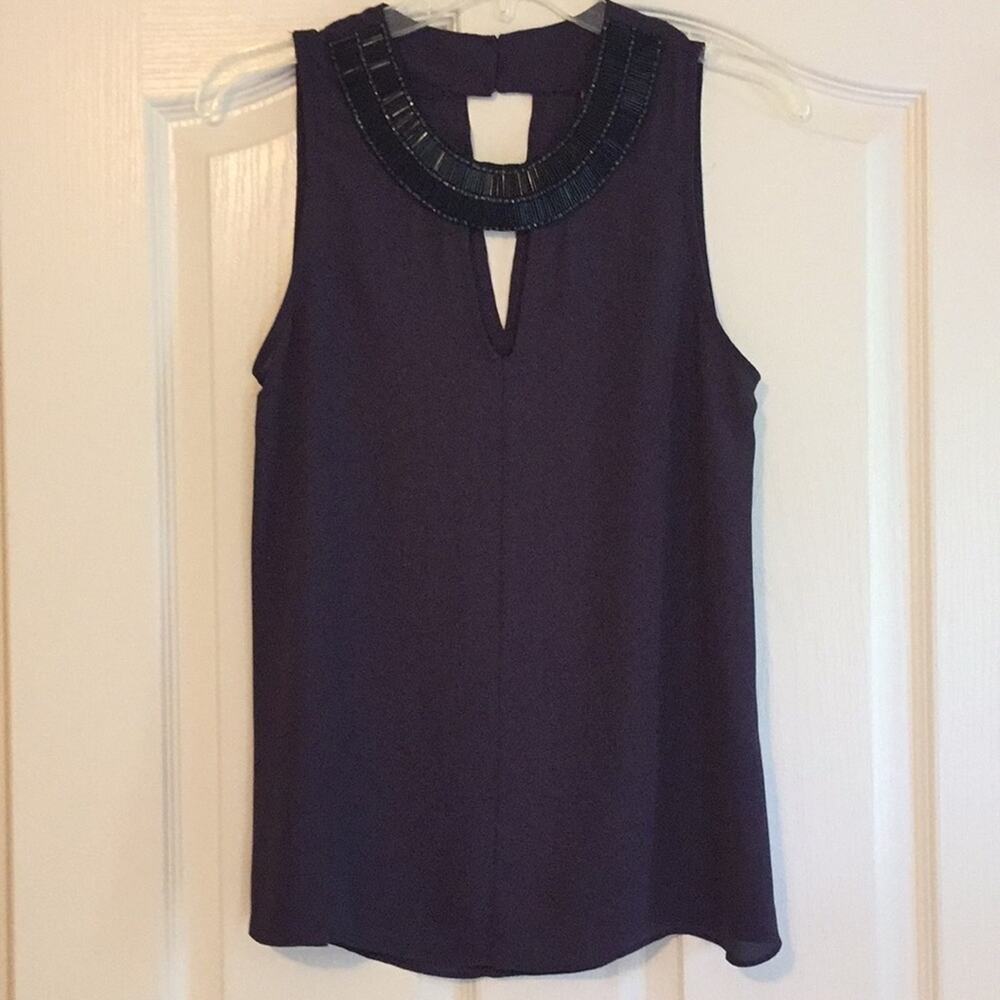 Eight Sixty‎ Blue Embellished Tank Top